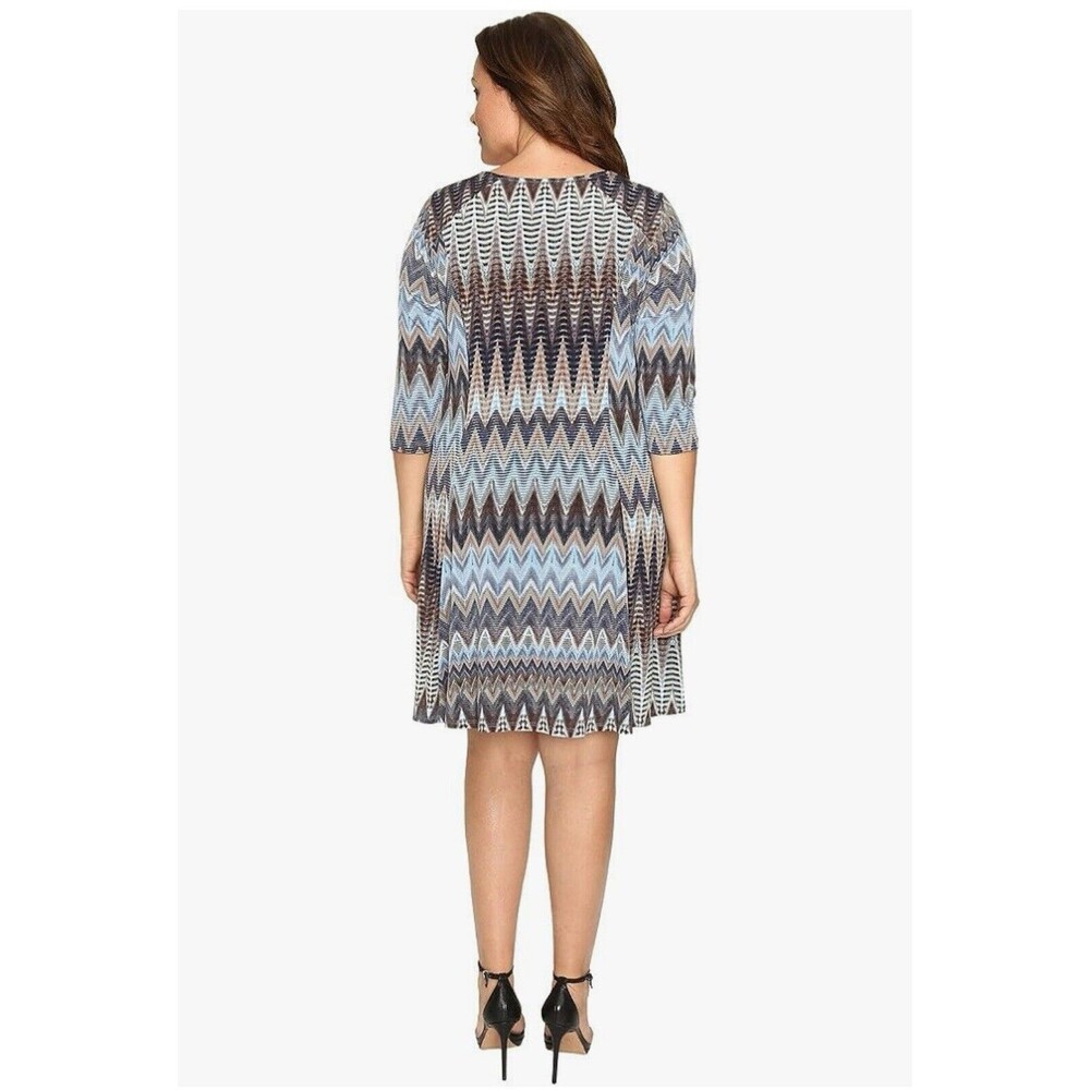 NWT Karen Kane Dress Womens 0X (XL) 3/4 Sleeve Pullover - Picture 2 of 15
